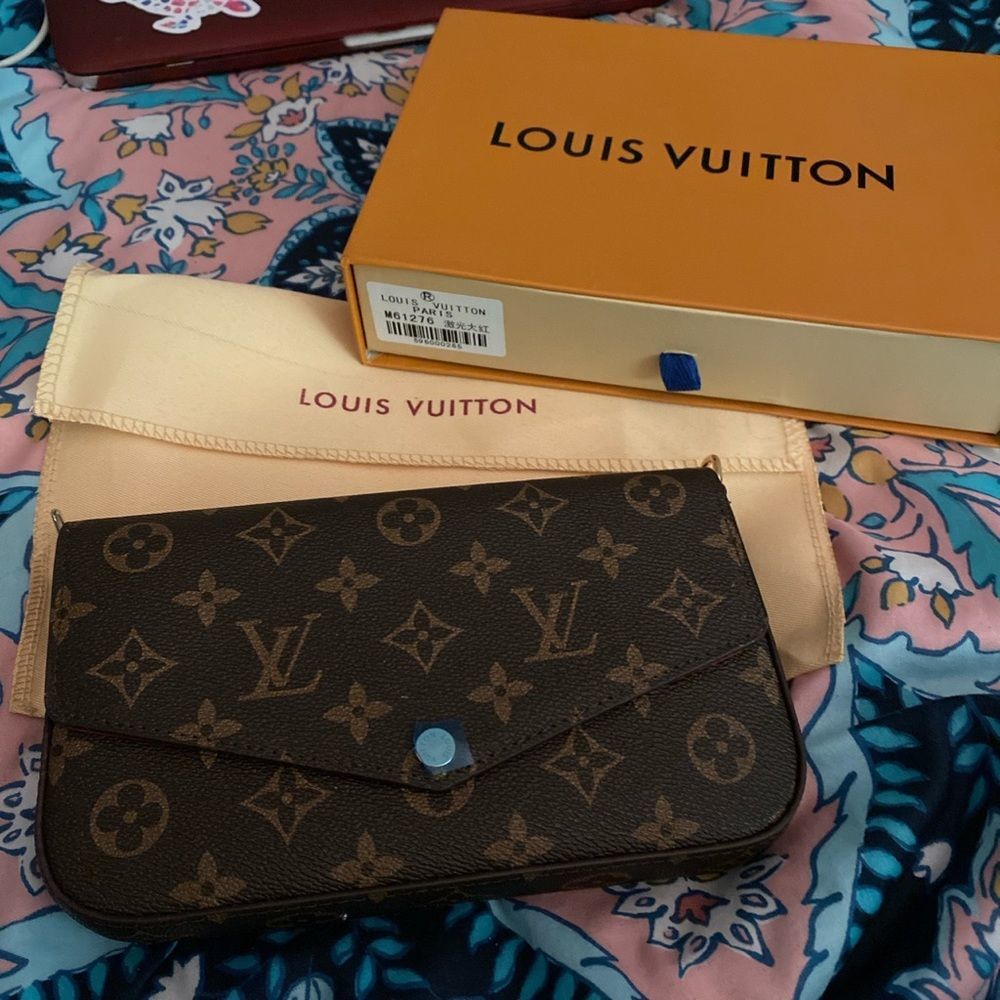 NWOT 3 piece Felicie Ponchette Monogrammed purse